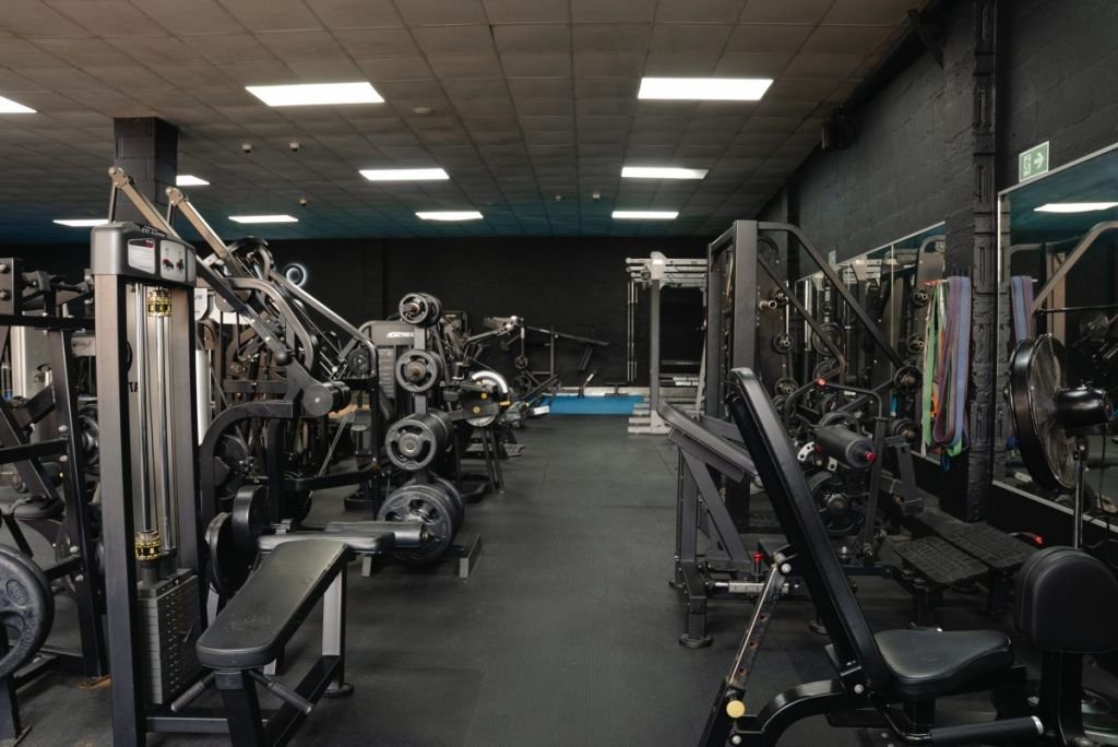 Strength machines and gym floor at Halo Gym Tunbridge Wells